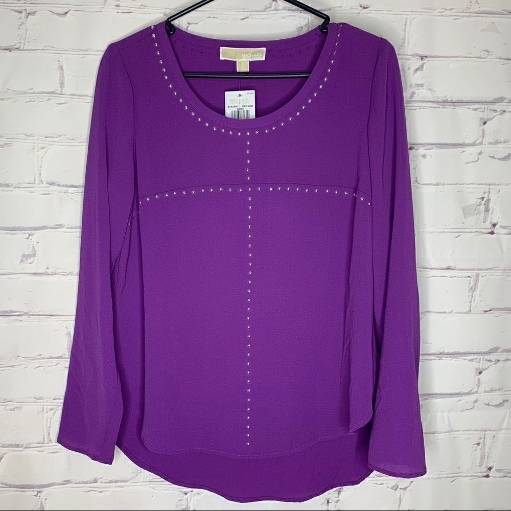 Michael Kors purple small or medium top - BNWT!